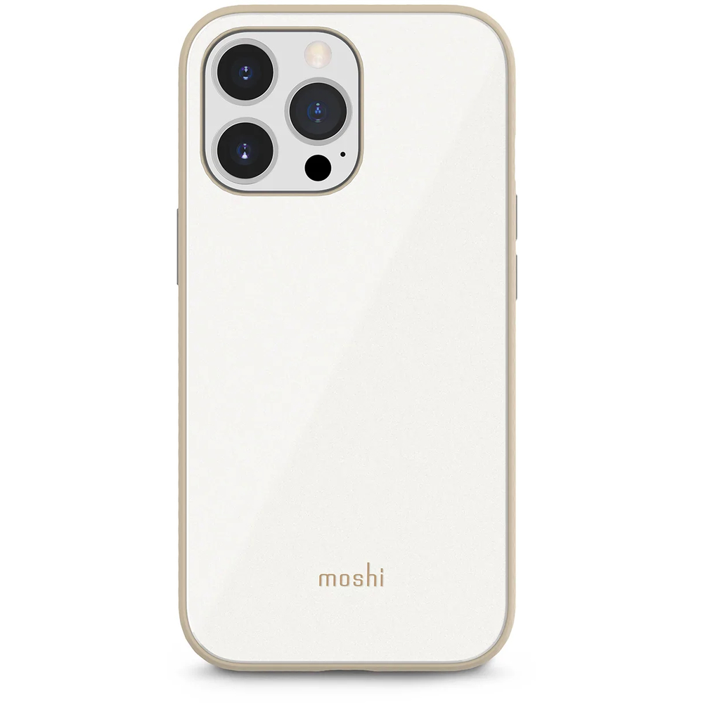 Купить Защитный чехол Moshi iGlaze for iPhone 13 Pro Цвет: Жемчужно-белый в  интернет-магазине «Цифровое Яблочко» в Москве, Подмосковье за наличные, по  безналу, бонусами Спасибо, в рассрочку.