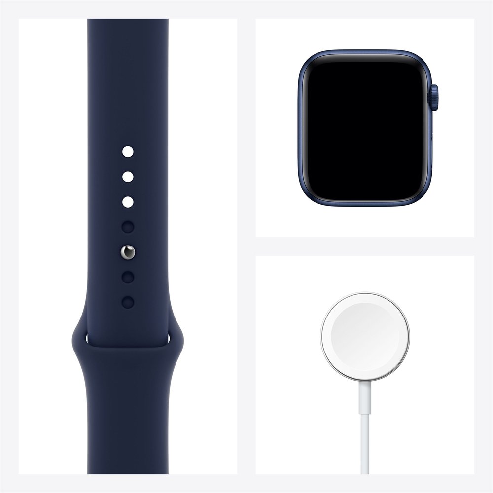 apple watch series 6 44mm blue aluminium