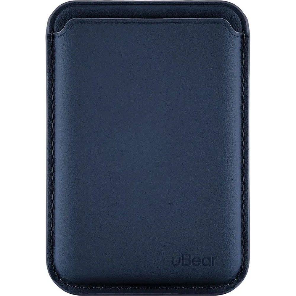 Купить Чехол защитный uBear Leather Shell Case , кардхолдер, натуральная  кожа, тёмно-синий в интернет-магазине «Цифровое Яблочко» в Москве,  Подмосковье за наличные, по безналу, бонусами Спасибо, в рассрочку.